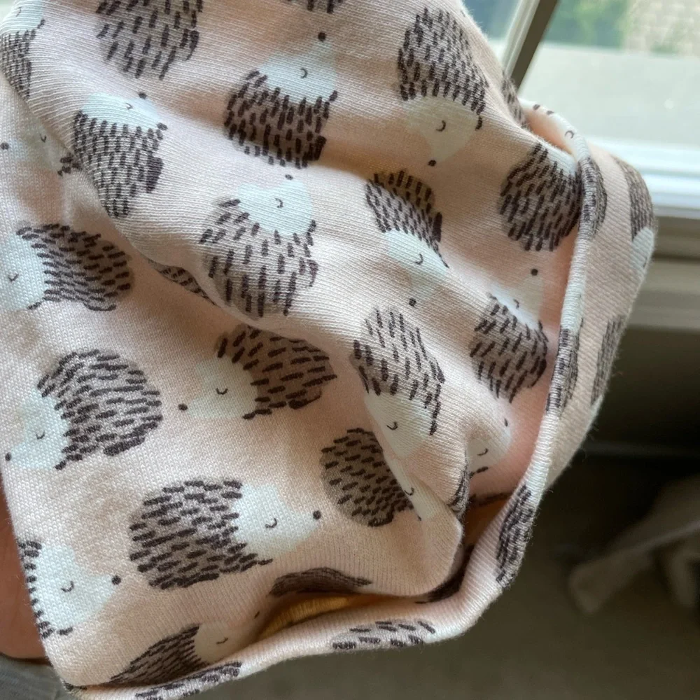 [Hanna Andersson] NWOT Adorable Hedgehog Print Kids Hat - Light Pink SMALL